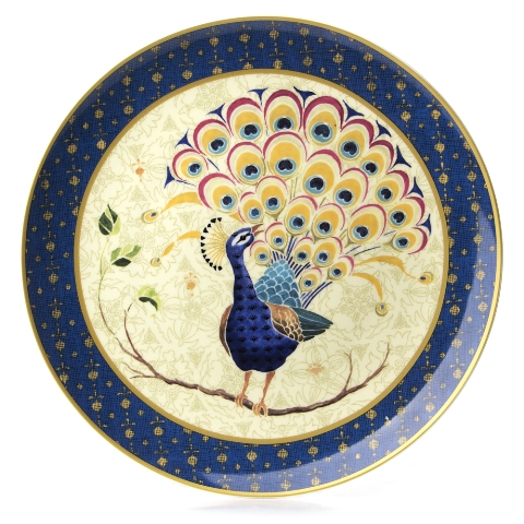 Plato para torta Peacock